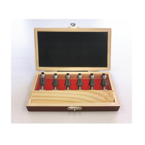 粉河 トリマー用 カサ付面取り75°セット（6本入） TB04 1組