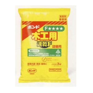 コニシ ボンド 木工用速乾Ｆ 3kg 1ケース（6袋入）