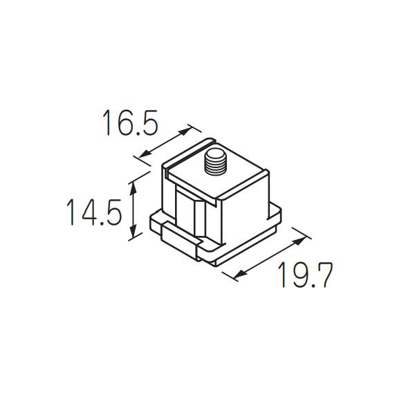 ケージーパルテック パルスライド FZC2Wタイプ上吊両方向ソフトクローザー部品 上部ストッパー（コ...