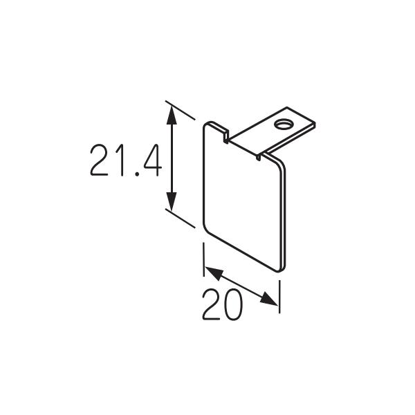 ケージーパルテック パルスライド FZC2Wタイプ上吊両方向ソフトクローザー部品 エンドキャップ D...