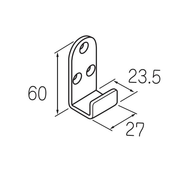 ケージーパルテック パルスライド FHCタイプ部品 2連用下ガイド F106-30
