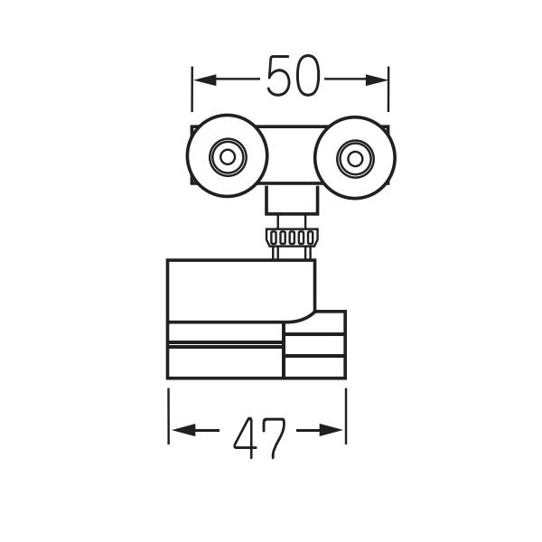 ケージーパルテック パルスライド Fタイプ引戸部品 ハンガー車 F201