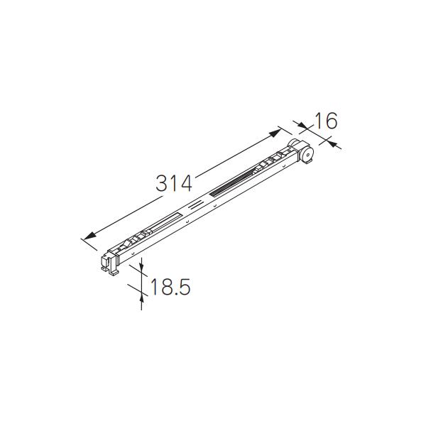 ケージーパルテック パルスライド FZC2Wタイプ上吊両方向ソフトクローザー部品 ソフトクローザー ...