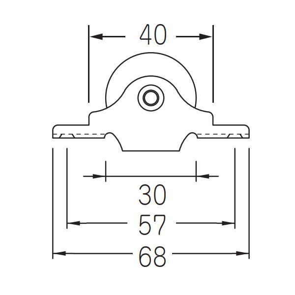 ケージーパルテック パルレール Hタイプ 戸車 HSSB30