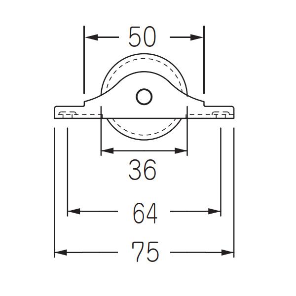 ケージーパルテック パルレール Oタイプ 戸車 ONE36