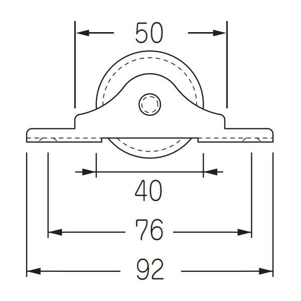 ケージーパルテック パルレール Oタイプ 戸車 OSB40