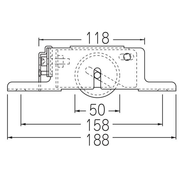 ケージーパルテック パルレール Oタイプ 戸車 OTSM50