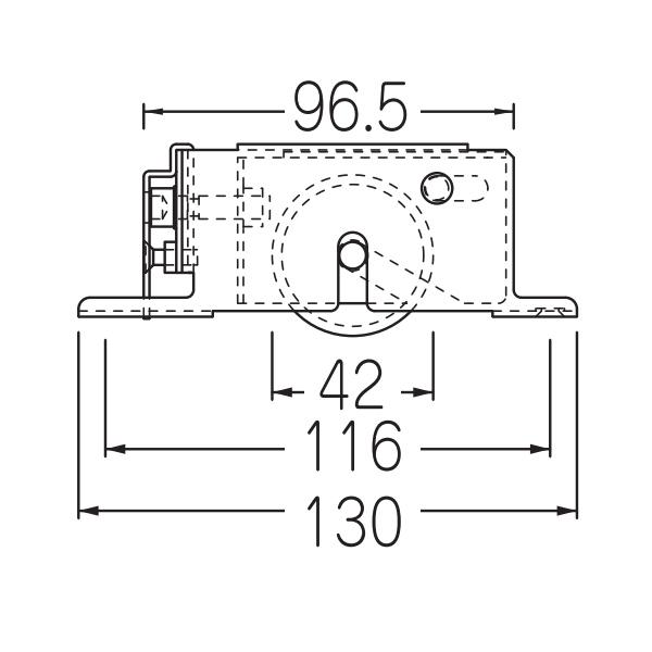 ケージーパルテック パルレール Oタイプ 戸車 OTSS42