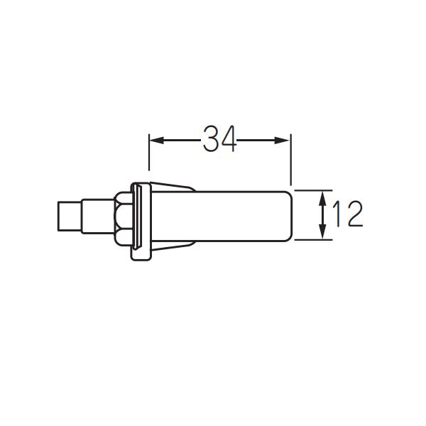 ケージーパルテック パルスライド Pタイプ折戸部品 ピポット下 PP801