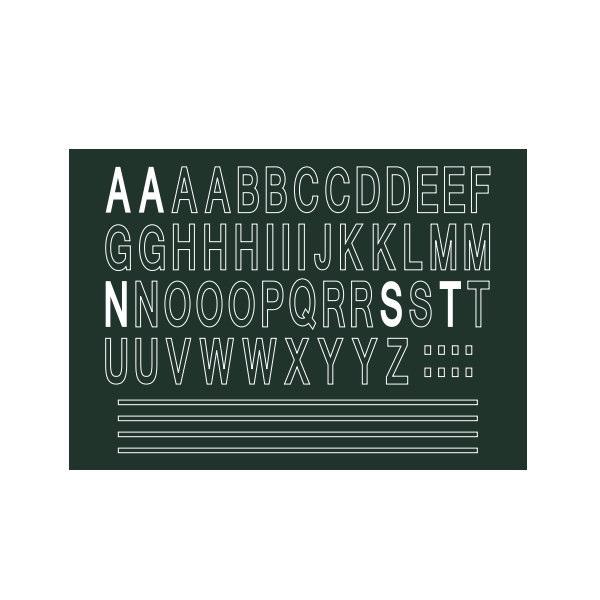 ナスタ ネームシート（ブラック） KS-GP-NS-BK