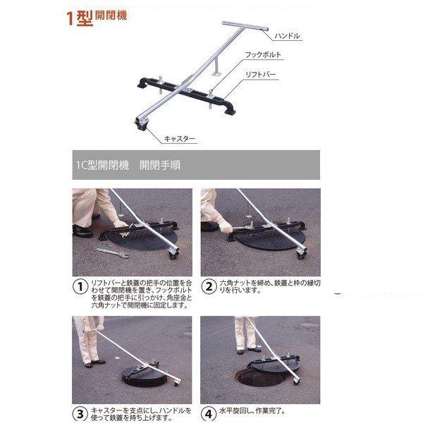 カネソウ 鉄蓋開閉機 1型開閉機 1D型