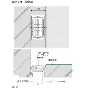 カネソウ 鋳鉄製ルーフドレン EMA-2-75...の詳細画像1
