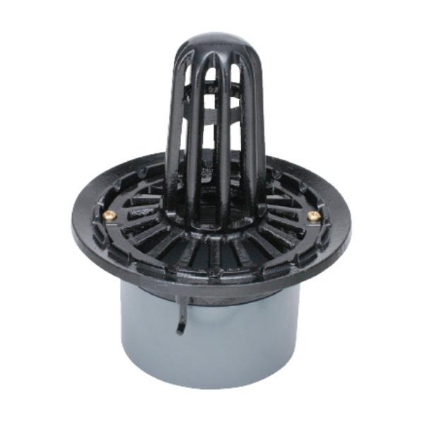 カネソウ 鋳鉄製ルーフドレン EMP-2-100 100mm（4インチ） C寸法70〜200mm た...