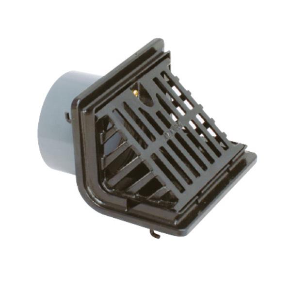 カネソウ 鋳鉄製ルーフドレン EXG-100 100mm（4インチ） L寸法80〜200mm よこ引...