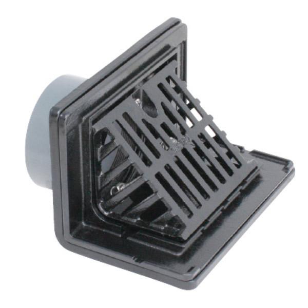 カネソウ 鋳鉄製ルーフドレン EXS-100 100mm（4インチ） L寸法80〜200mm よこ引...