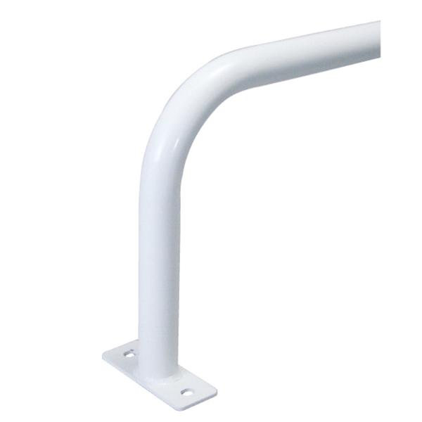 カネソウ 駐輪パイプ JP-E24A スチール製 後付タイプ ベースプレート型 径42.7×H350...