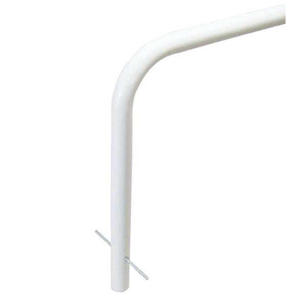 カネソウ 駐輪パイプ JP-E24B スチール製 先付タイプ 埋込型 径42.7×H350×W240...