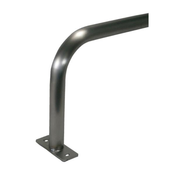 カネソウ 駐輪パイプ JP-S20A ステンレス製 後付タイプ ベースプレート型 径42.7×H35...