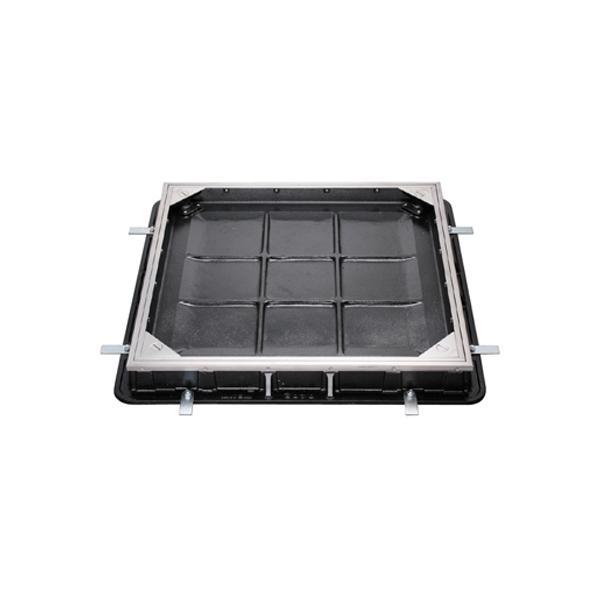 カネソウ カラー舗装用鉄蓋（化粧用鉄蓋） タイル用 ステンレス目地 密閉形（防水・防臭形） 呼称60...