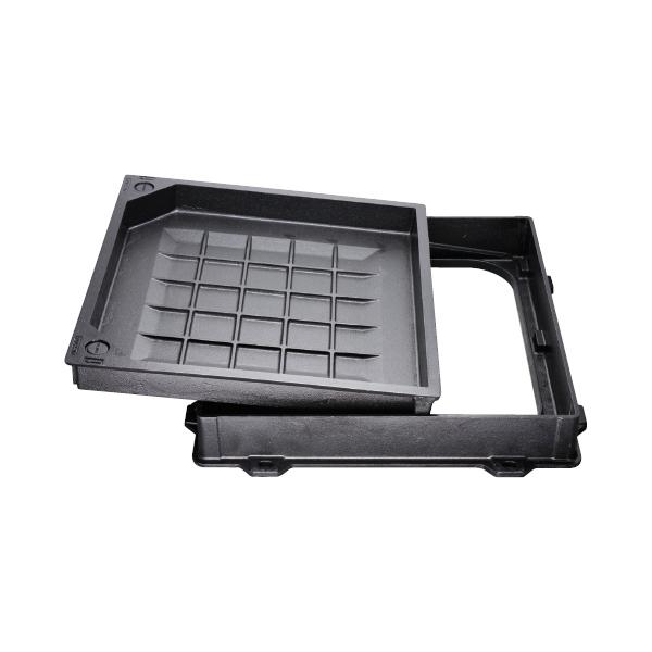 カネソウ カラー舗装用鉄蓋（化粧用鉄蓋） 鋳鉄目地 簡易密閉形 呼称5060 パッキンなし ハンドル...