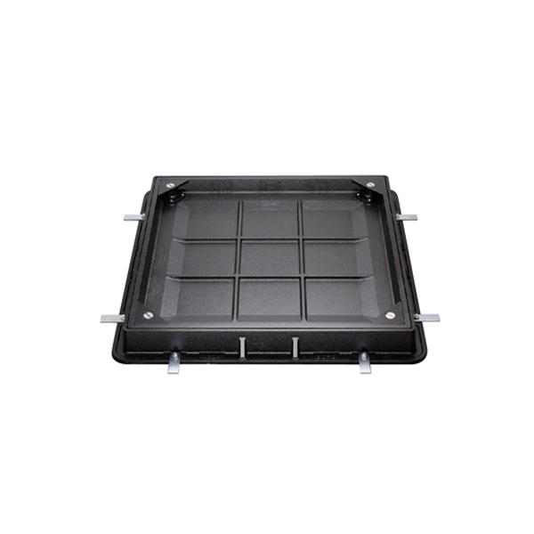 カネソウ カラー舗装用鉄蓋（化粧用鉄蓋） タイル用 鋳鉄目地 密閉形（防水・防臭形） 呼称6070 ...