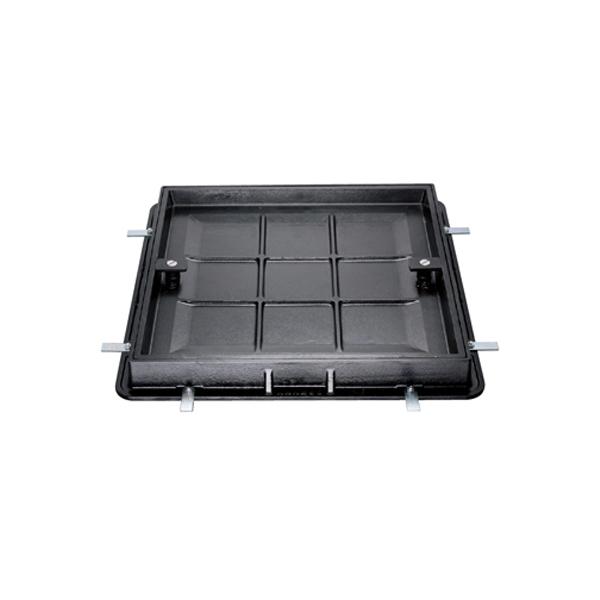 カネソウ カラー舗装用鉄蓋（化粧用鉄蓋） タイル用 鋳鉄目地 簡易密閉形 呼称4555 パッキン付 ...