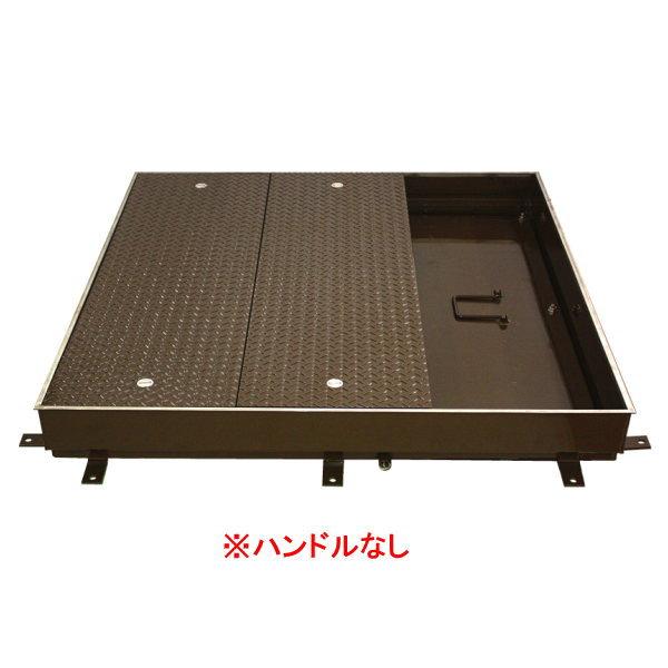 カネソウ マシンハッチ W-1EC-900 密閉形（防水・防臭形） 縞鋼板蓋 歩行用 ハンドルなし