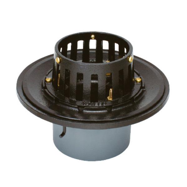 カネソウ 鋳鉄製ルーフドレン WSB-1-75 75mm（3インチ） C寸法80〜200mm たて引...