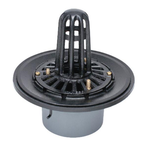 カネソウ 鋳鉄製ルーフドレン WSP-1-75 75mm（3インチ） C寸法80〜200mm たて引...