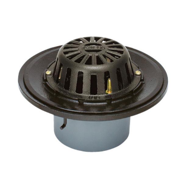 カネソウ 鋳鉄製ルーフドレン WSR-1-150 150mm（6インチ） C寸法80〜200mm た...