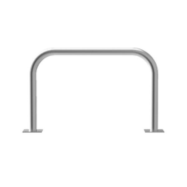 カネソウ 車止め YA7H10-A Yシリーズ アーチ型 ステンレス製 後付タイプ Φ76.3×80...