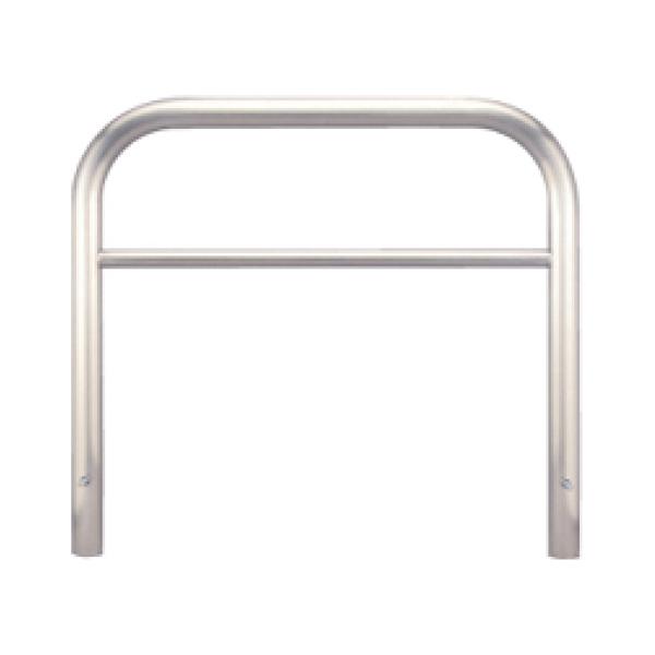 カネソウ 車止め YAW6L7-K Yシリーズ アーチ型 横バー付 ステンレス製 固定式 Φ60.5...