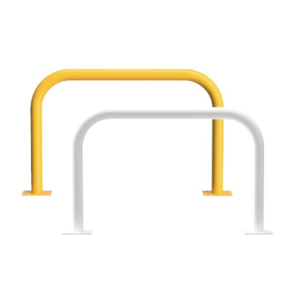 カネソウ 車止め YB6H7A-A Yシリーズ アーチ型 スチール製 焼付塗装 後付タイプ Φ60....