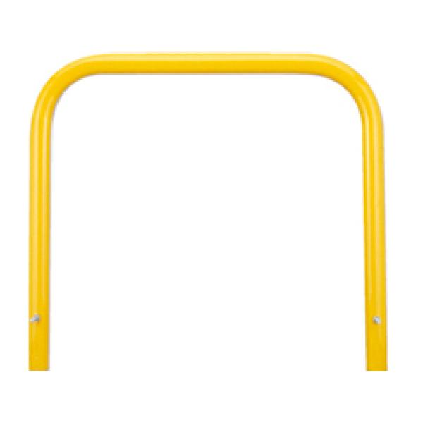 カネソウ 車止め YB7H10-K Yシリーズ アーチ型 スチール製 焼付塗装 固定式 Φ76.3×...