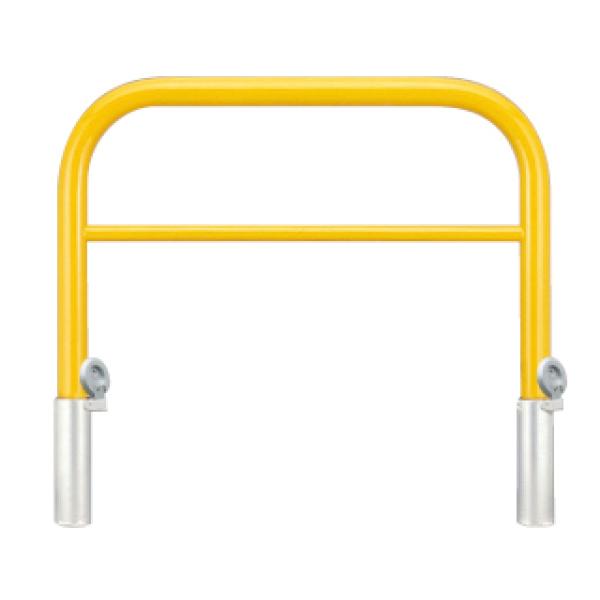 カネソウ 車止め YBW6L10-HDL Yシリーズ アーチ型 横バー付 スチール製 焼付塗装 脱着...