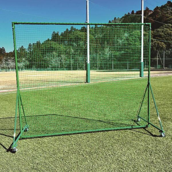 寺西喜商店 キャスター付防球用フェンス 緑 KR-342530K