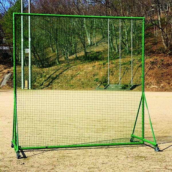 寺西喜商店 キャスター付防球用フェンス 緑 KR-343030K