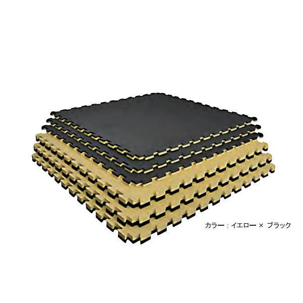 KLASS スポーツ用 ジョイントマット イエロー×ブラック 縦100×横100×厚4cm TJM3...