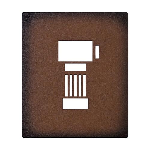 美濃クラフト インターホンカバー レザー調 ディープローシェンナ塗装 IPM-1-LDL