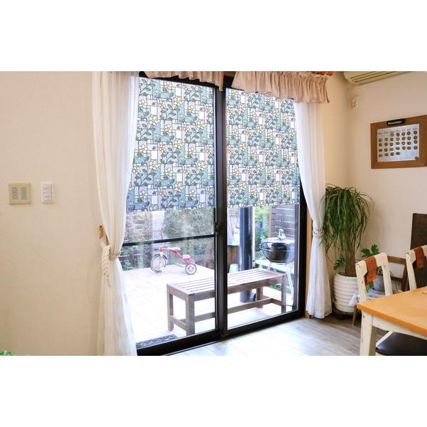 明和グラビア 窓飾りシート/ステンドタイプ 92cm丈×90cm巻 GLS-9257 106345