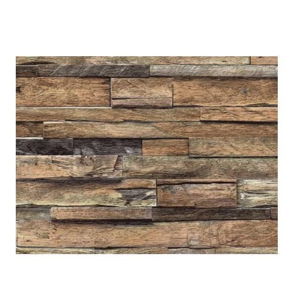 明和グラビア 貼ってはがせる デコタイルシート DGT-04 組み木 ブラウン 40cm×100cm...