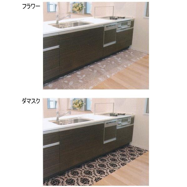 明和グラビア 貼ってはがせる 透明 キッチンマットプリントタイプ（ピース物） 45cm幅×240cm...