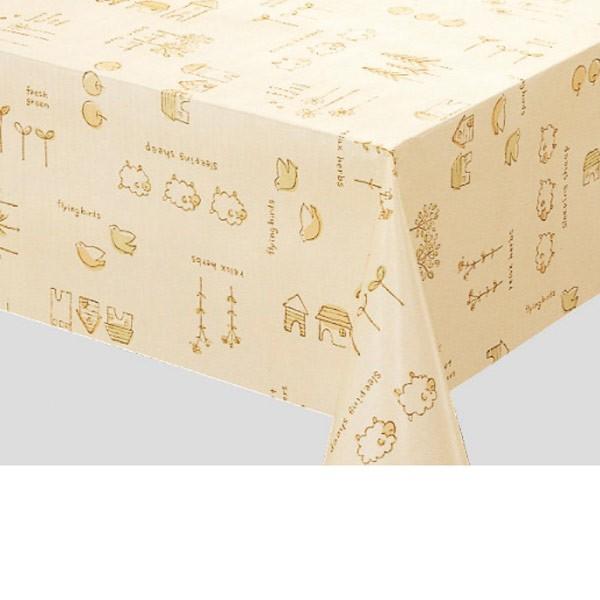 明和グラビア テーブルクロス ロール物 MGフィルム ベージュ 120cm幅×30m巻 MG-649...