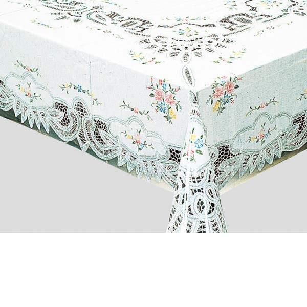 明和グラビア テーブルクロス MGプリントレースシリーズ パリス ピンク 120cm×150cm 3...