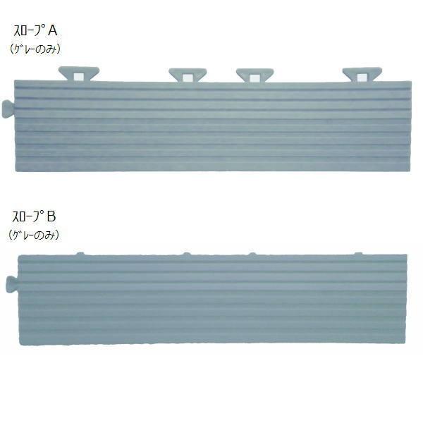 みずわ工業 ステアータイル 専用のスローブ グレー