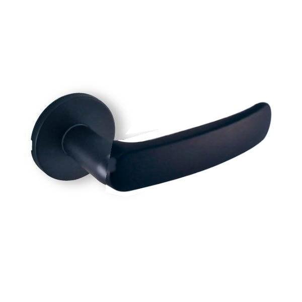 GMレバー マットブラック 艶消し黒 空錠 丸座 D-900 TXS-1H01 バックセット51mm