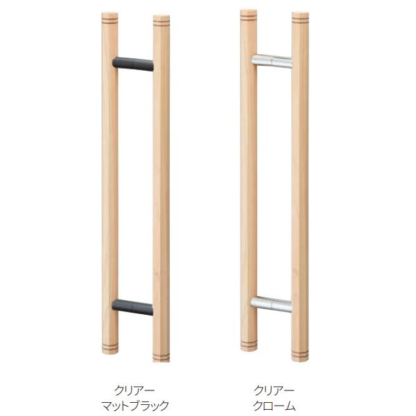 丸喜金属 象嵌 八角型ドアハンドル 天然木 MDW-310 サイズ400