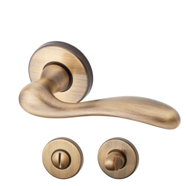 丸喜金属 ブラスミノルカ レバーハンドル 間仕切錠 真鍮 MLB-100 BS51mm