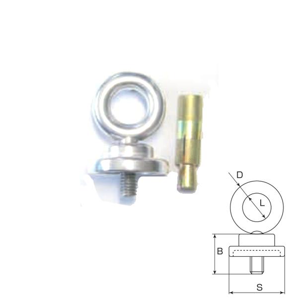 ひめじや つばなしアイボルト(化粧板付)(S306RN)カットアンカー付 RNSIB-16（R） 1...