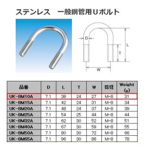 水本機械 ステンレス SUS304 豆Uボルト WC-3U : イーヅカ - 通販
